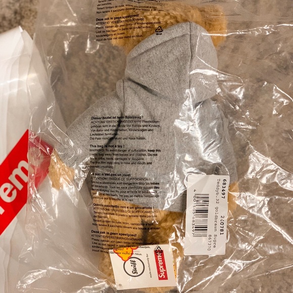 Supreme Steiff Bear Box Logo Heather Grey - Picture 2 of 4